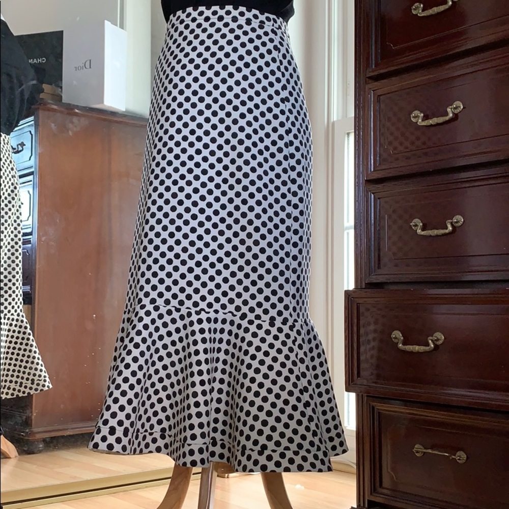 SALONI flared midi skirt large